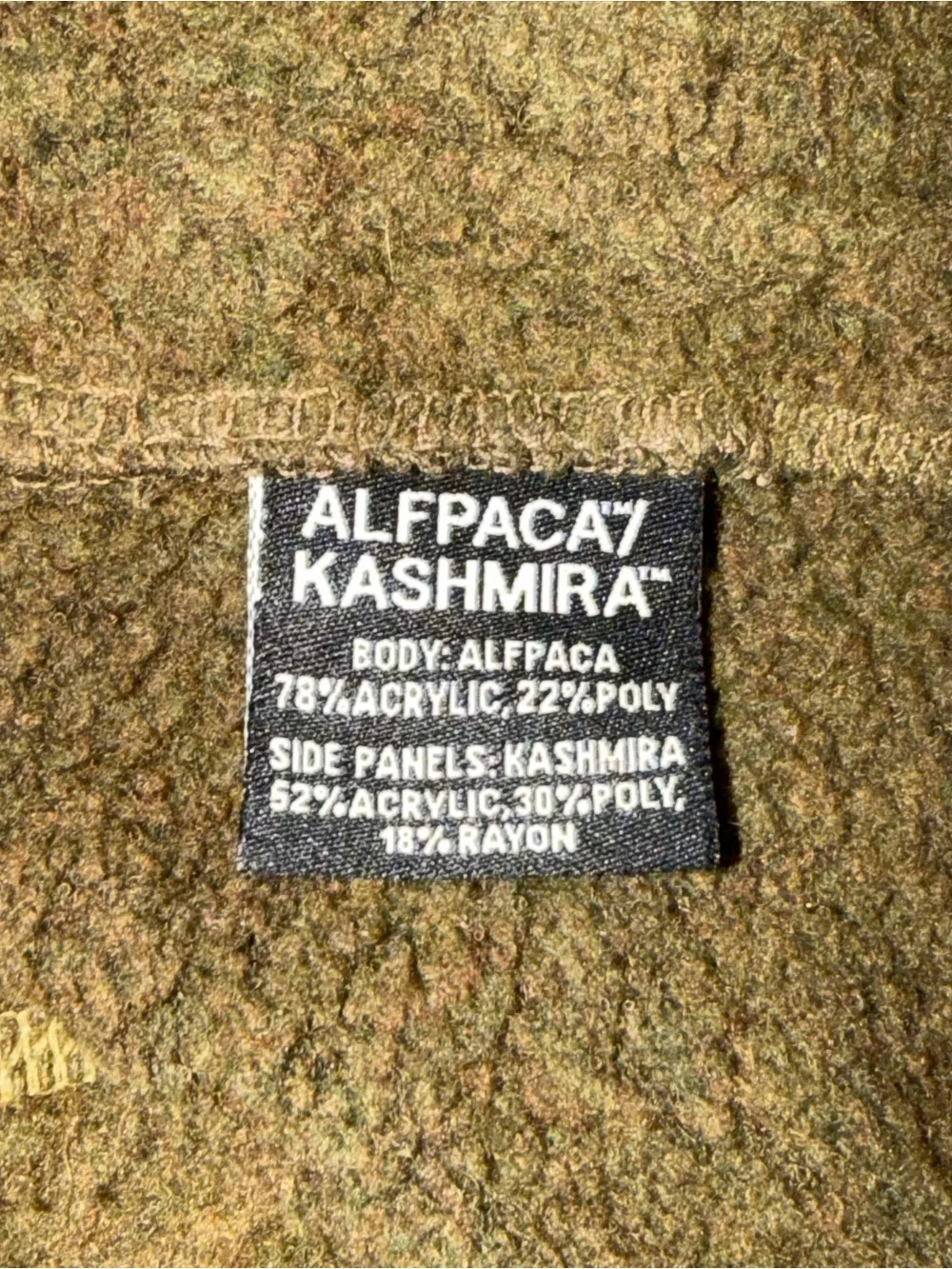 Kuhl Alfpaca Kashmira Jacket Hiking Mens Medium Green Fleece Full Zip Thumbholes